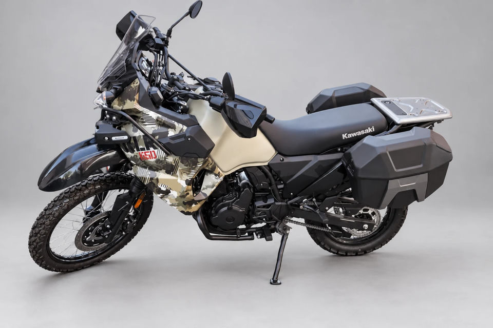 2025 Kawasaki KLR®650 Adventure ABS Cypher Camo Beige photo 1